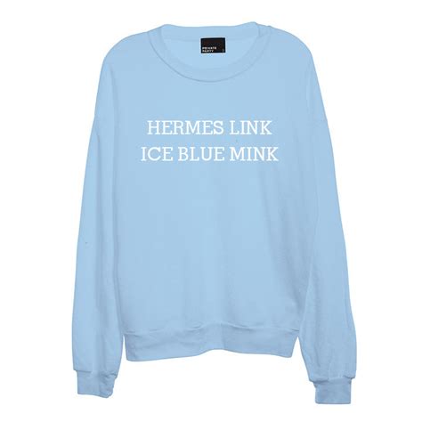 Hermes link ice blue mink